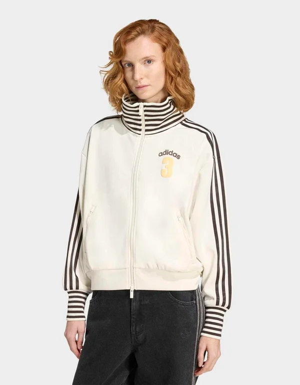VINTAGE BB TT STRIPED RIB Track Top Womens by adidas Originals Online | THE ICONIC
