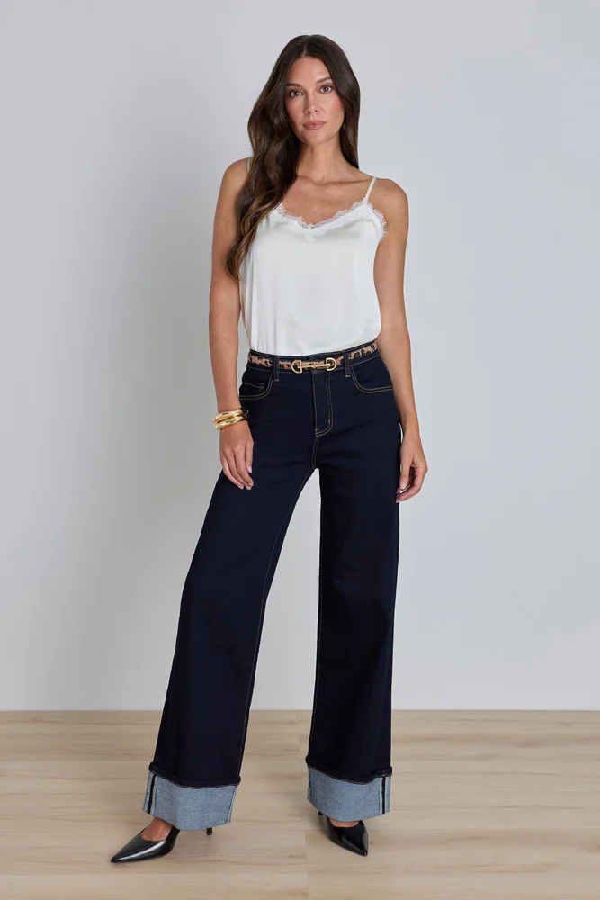 Claire Palazzo Cuff Jean