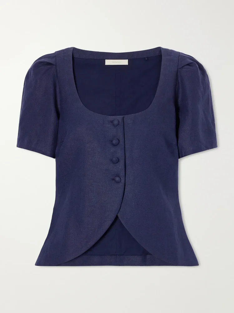 Emma linen blouse