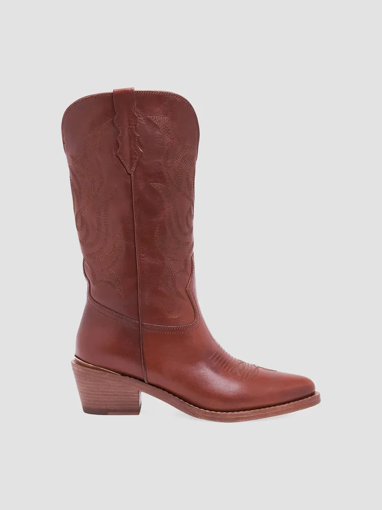Gigi 55MM Leather Boots
