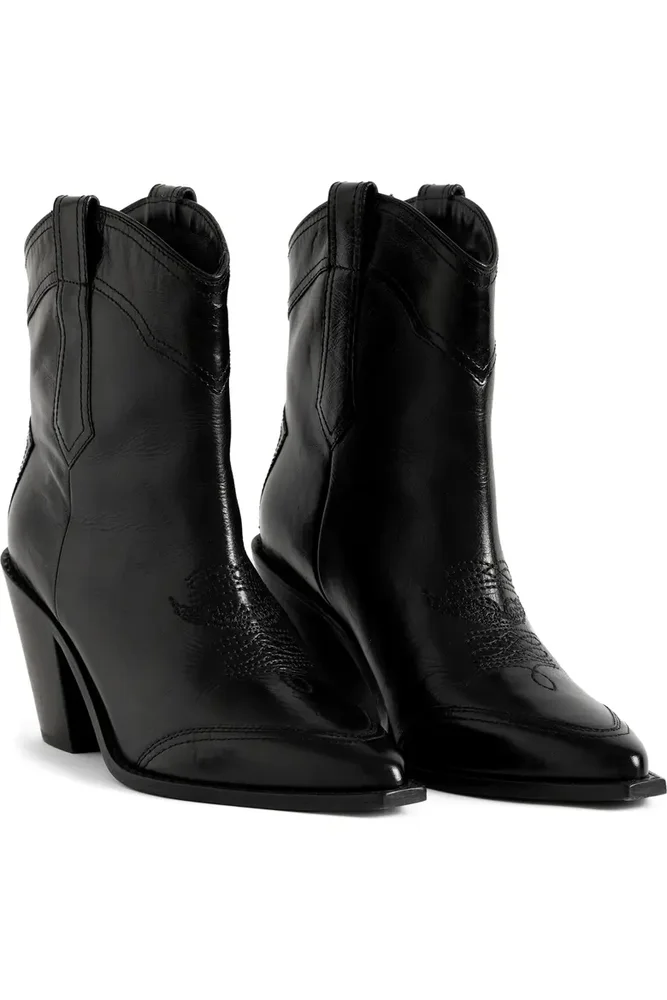 Cara Leather Western Boot