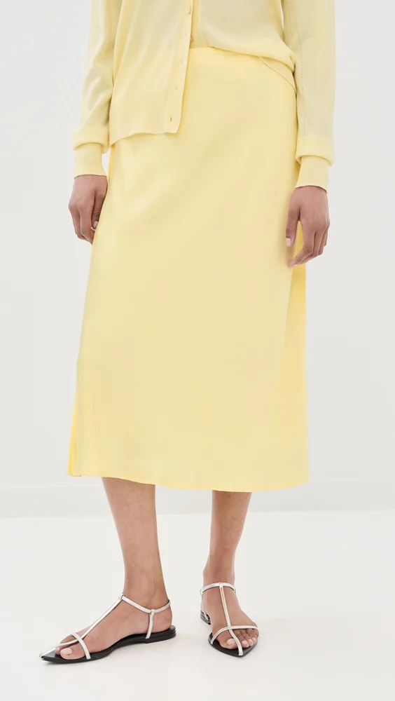 Satin Midi Skirt