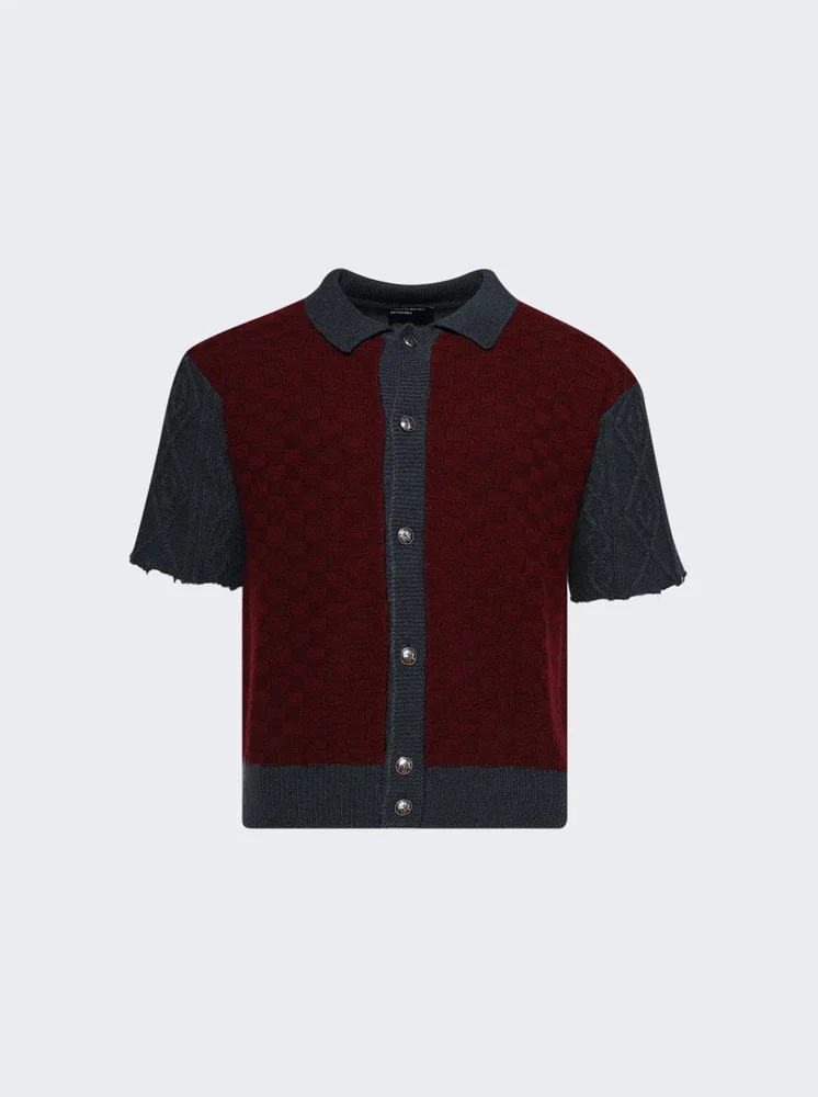 Che Sweater BURGUNDY AND GREY