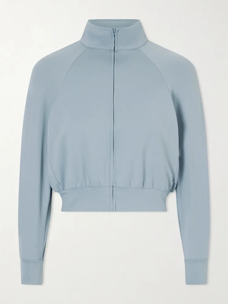 Nike Cropped Track Jacket - Washed Pacific
