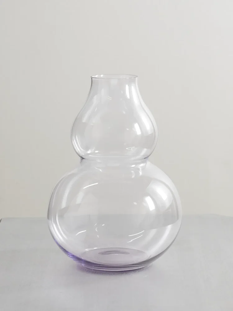 Flower crystal glass vase