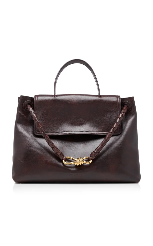 Ciao Ciao Distressed Leather Top Handle Bag