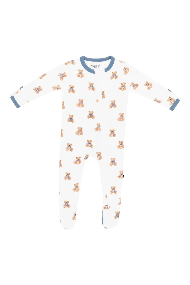 Teddy Bear Zip-Up Footie