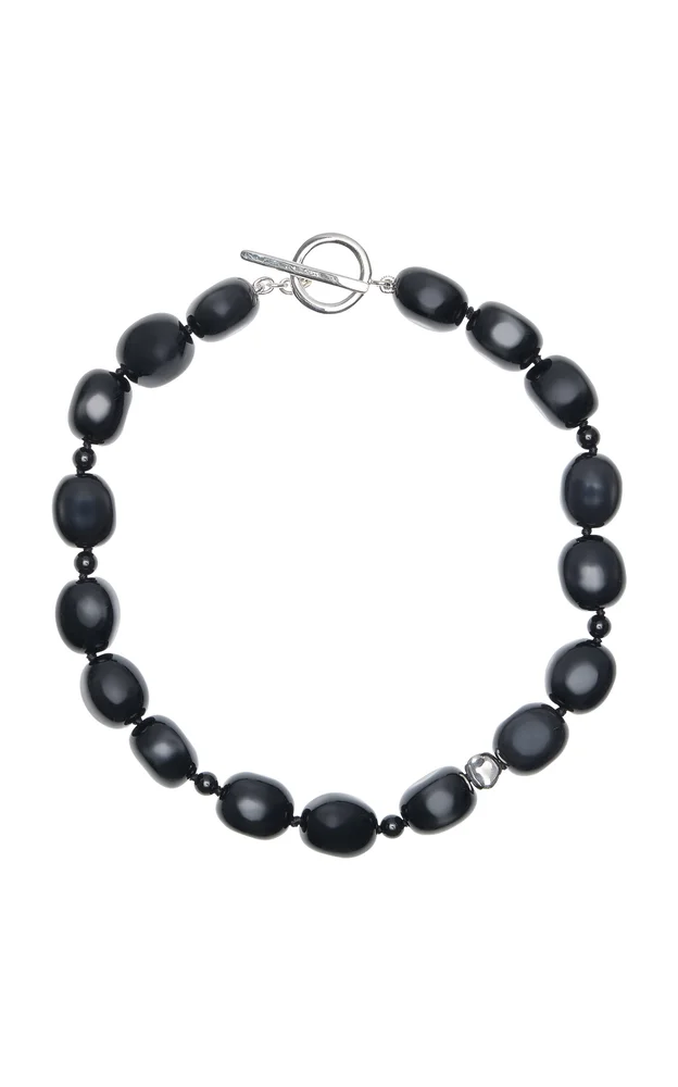 Dara Sterling Silver Onyx Necklace