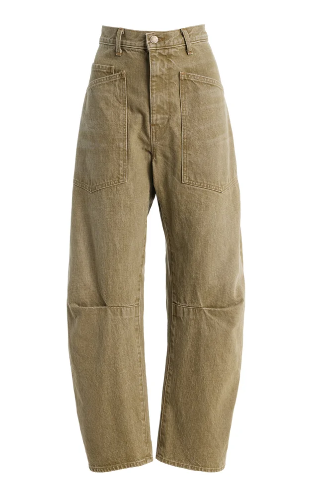 Shon Rigid Low-Rise Wide-Leg Jeans