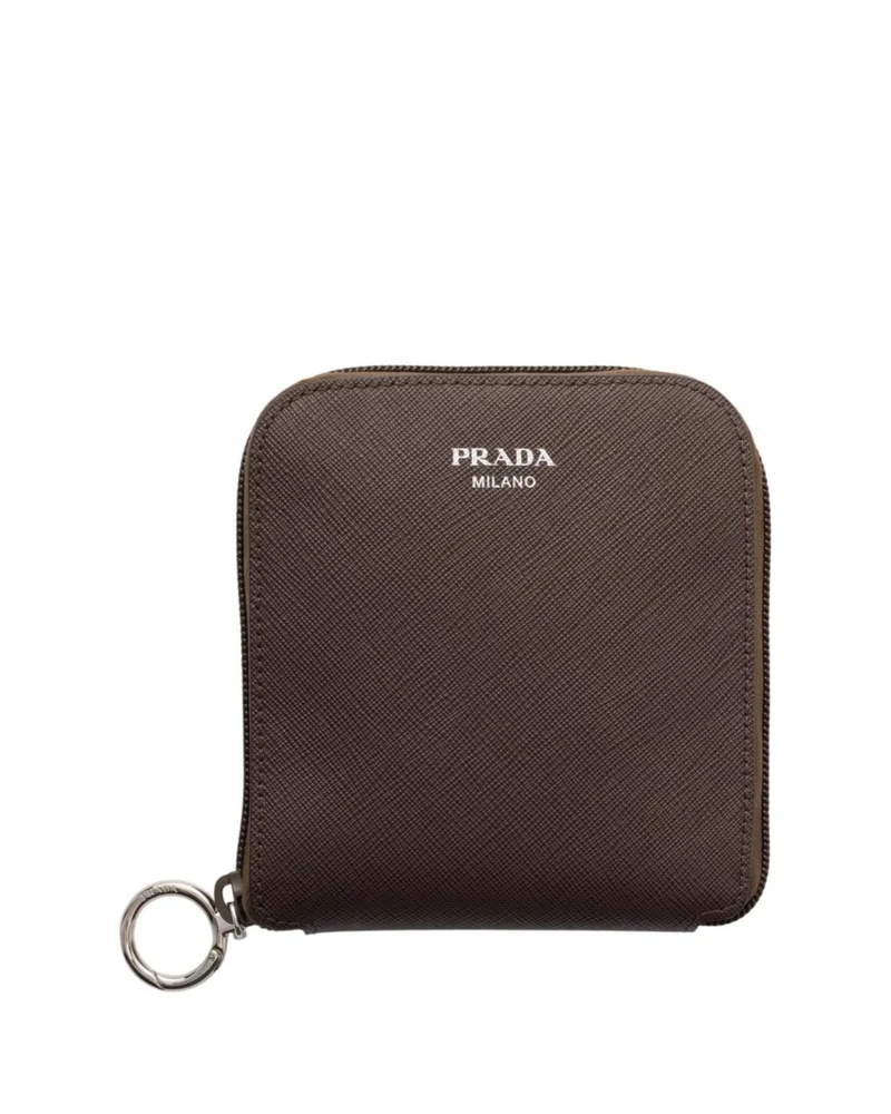 Saffiano Leather Pendant With Re-Nylon Tote Bag