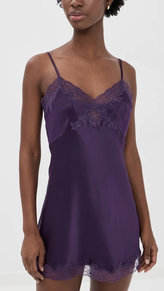 Silk Charmeuse Mini Slip Dress