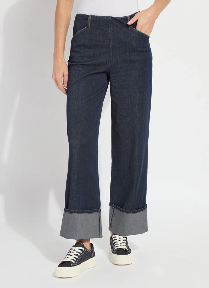 Samara Cuffed Wide Leg Denim