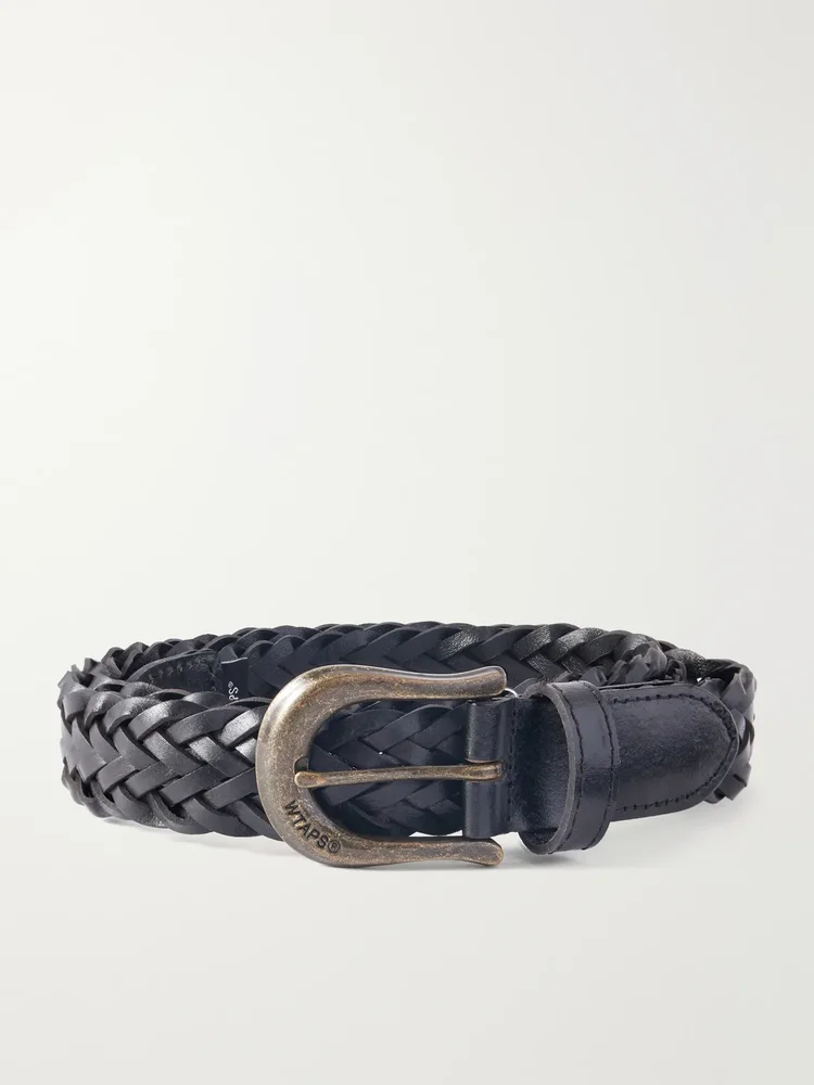 3cm Braided Leather Belt
