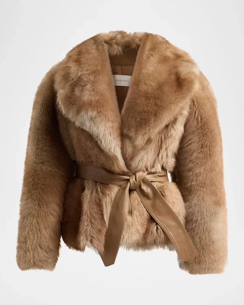 Valiant Shearling Wrap Jacket