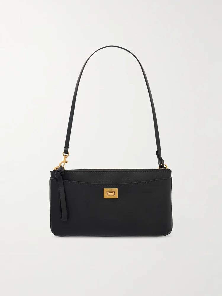 Rodeo textured-leather shoulder bag