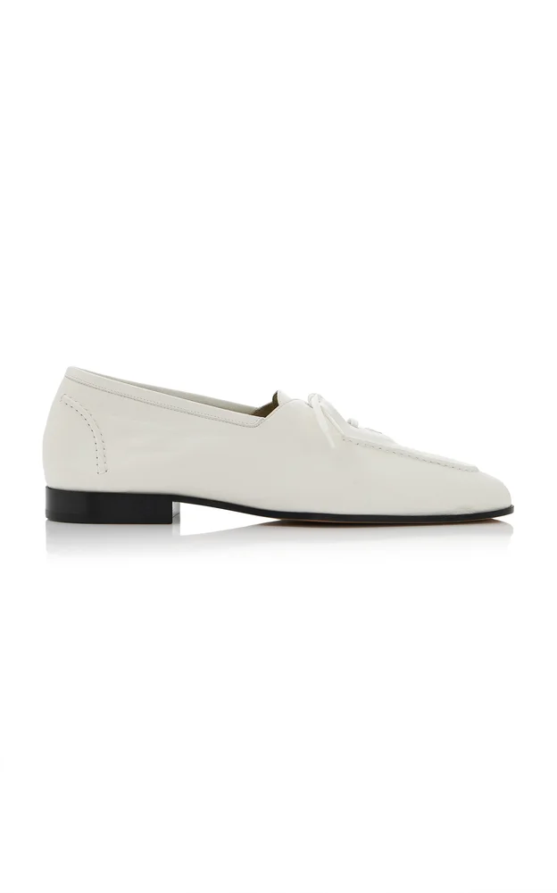 Romeo Lace-Up Leather Flats