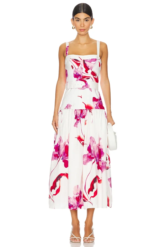 Lidia Bustier Drop Waist Dress