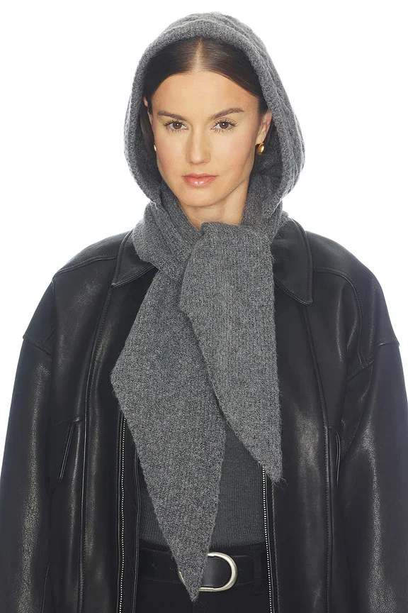 Cable Hooded Scarf
