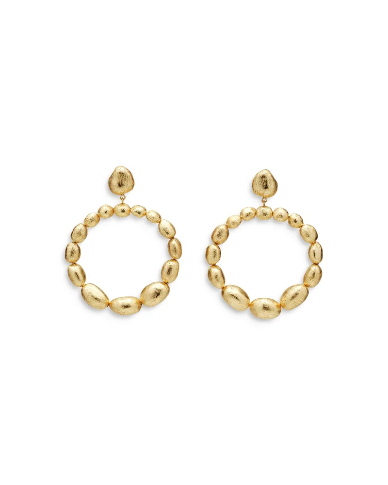 Sira Gold Foiled Open Drop Earrings