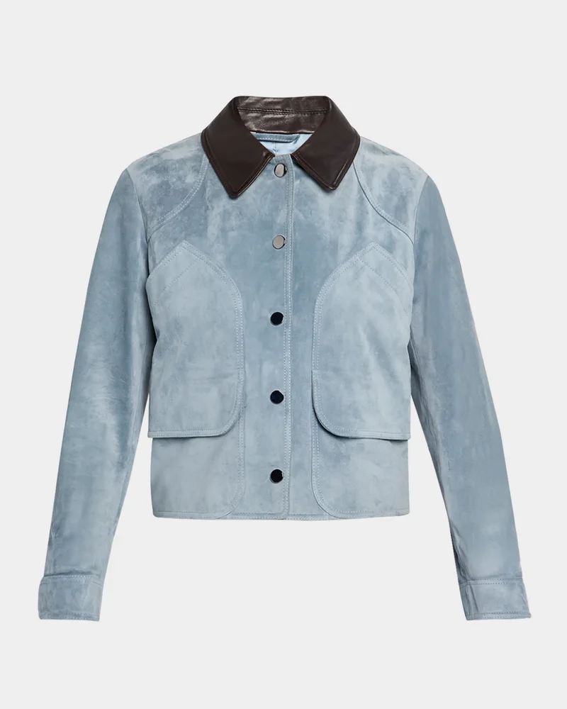 Walters Cropped Suede Jacket