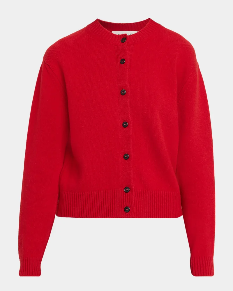 Classic Crewneck Wool Cardigan