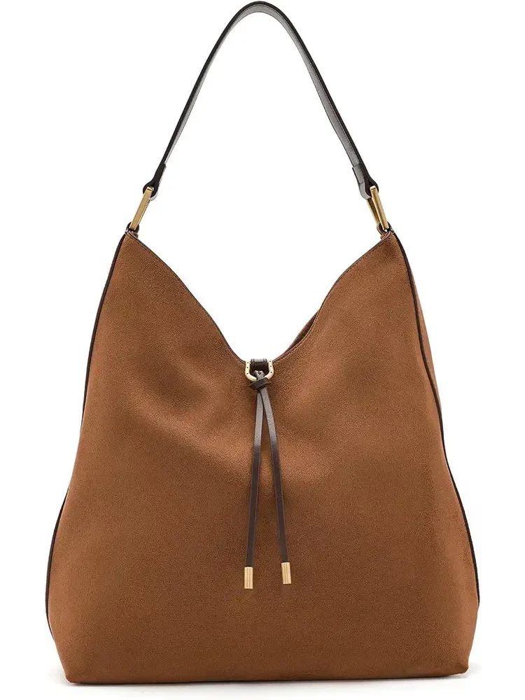 Aria Faux Suede Shoulder Bag