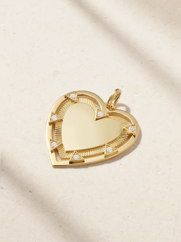 True Love 18-karat gold diamond pendant