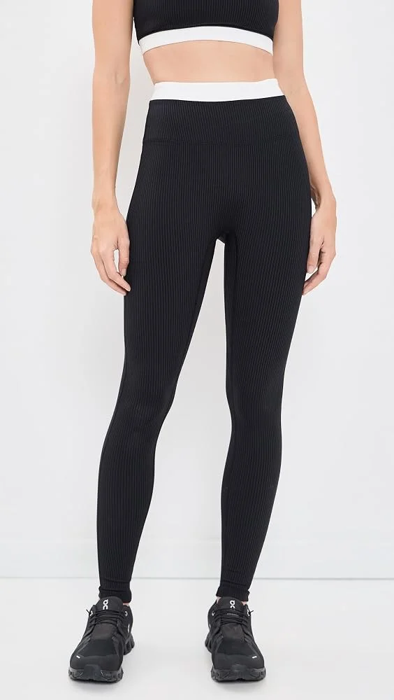 Ribbed Layered Leggings