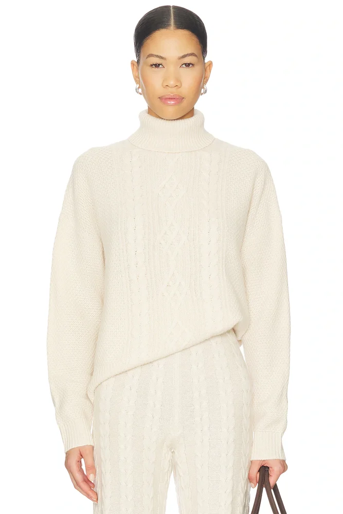 Cashmere Knit Roll Neck Jumper