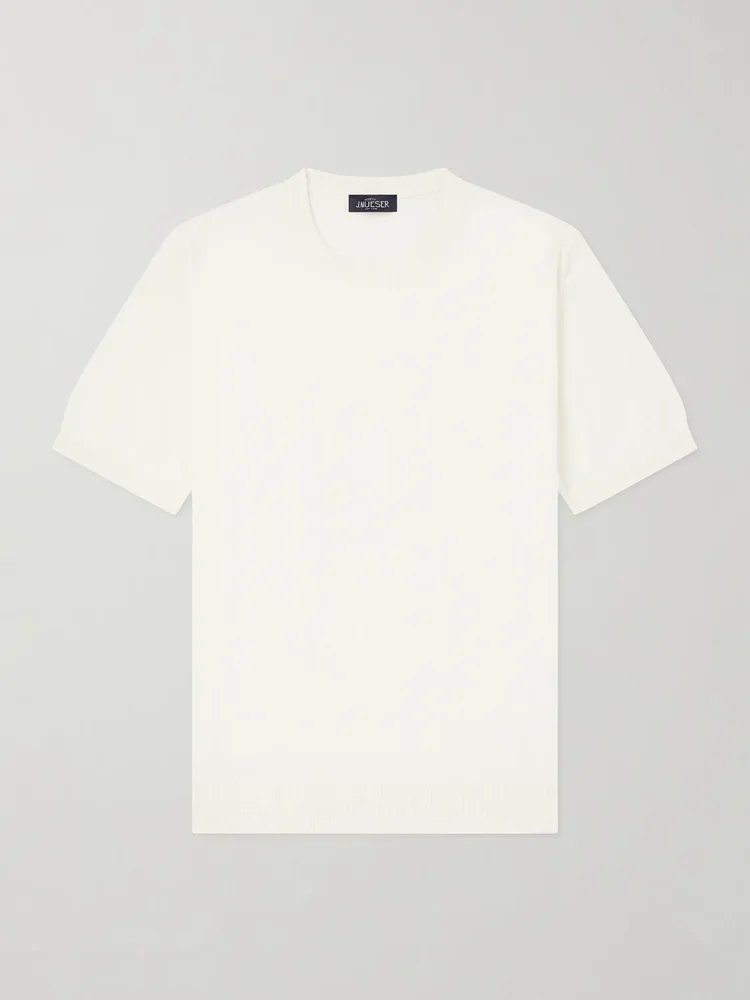 Knitted Cotton T-Shirt