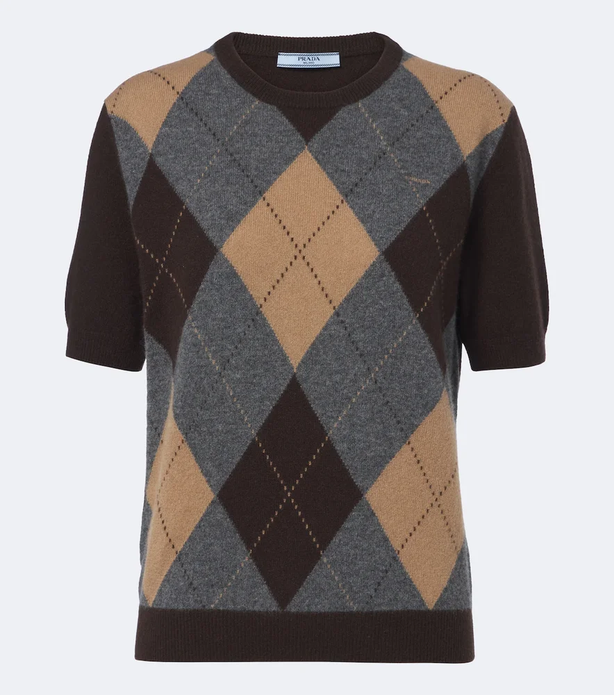 Argyle cashmere sweater