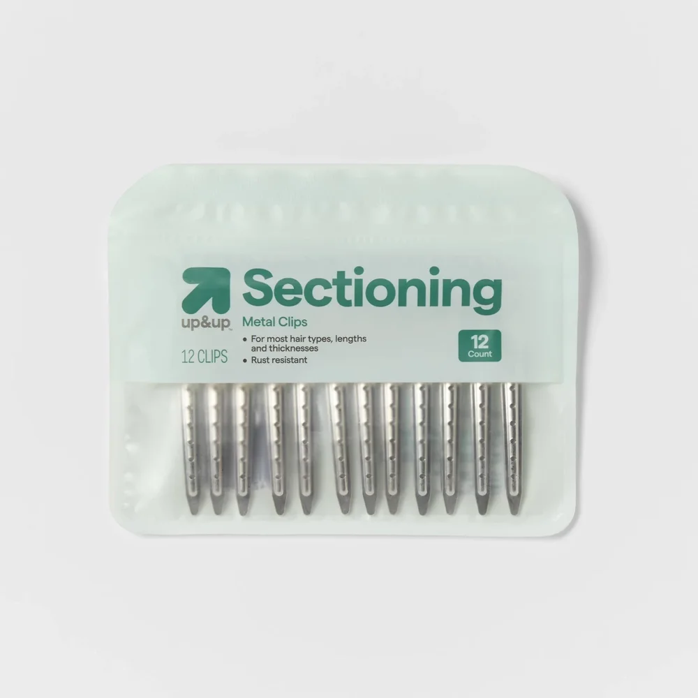 Hair Sectioning Metal Hair Clips 12pk