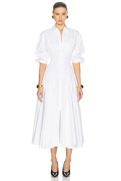 Godet Shirt Dress