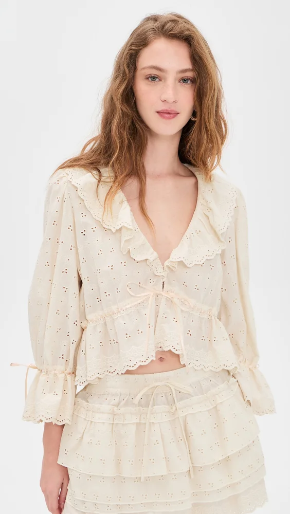 Sophia Ruffle Top