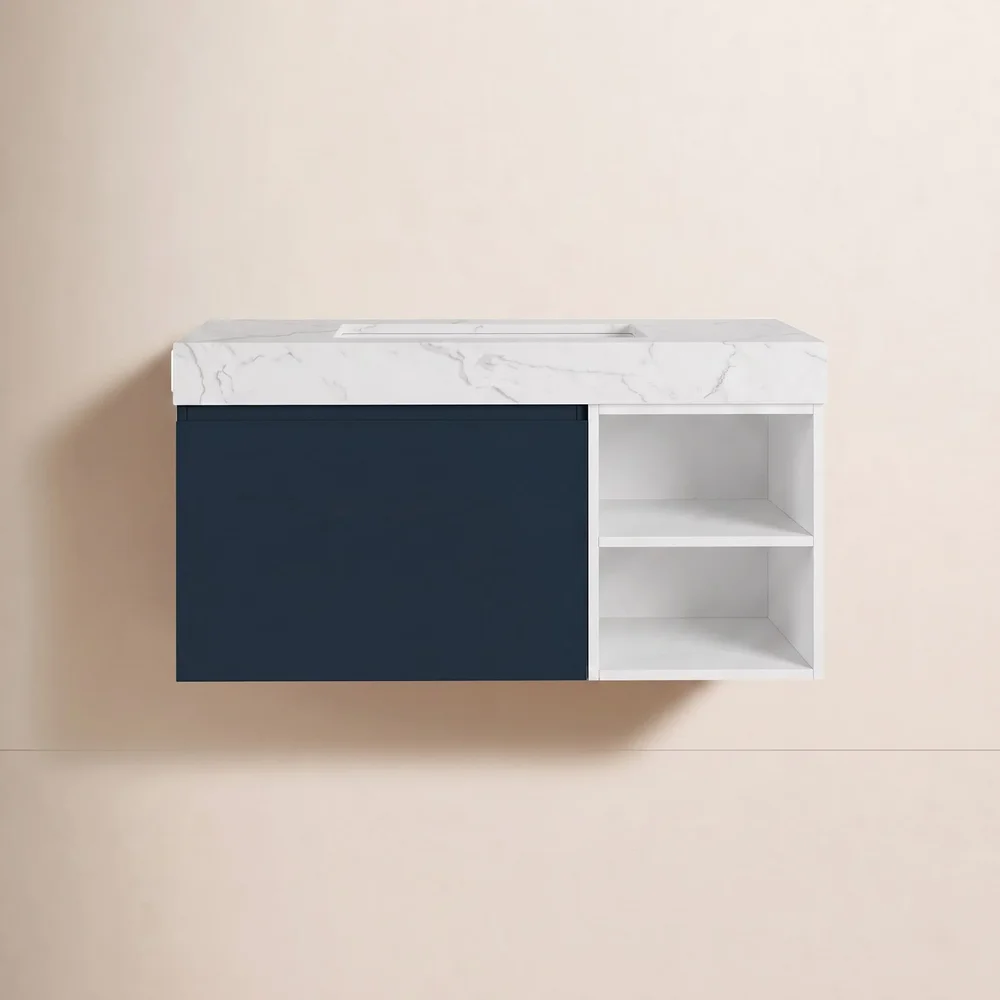 Noam 42" Wall-Mounted Single Bathroom Vanity Set