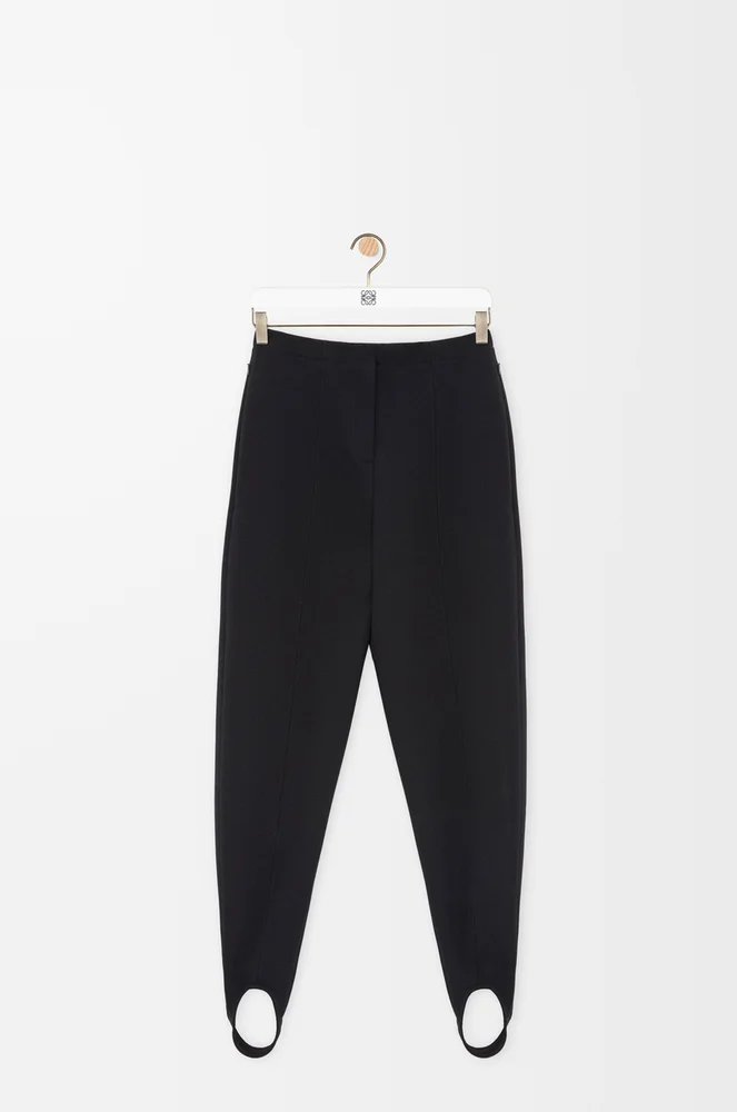 Stirrup trousers in stretch wool blend