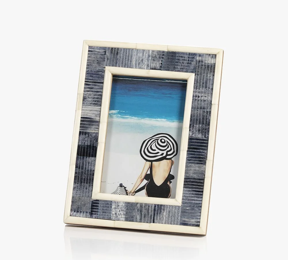 Meredith Blue Carved Frame