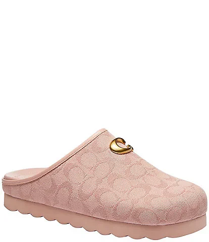 Hadley Signature Logo Print Jacquard Clogs