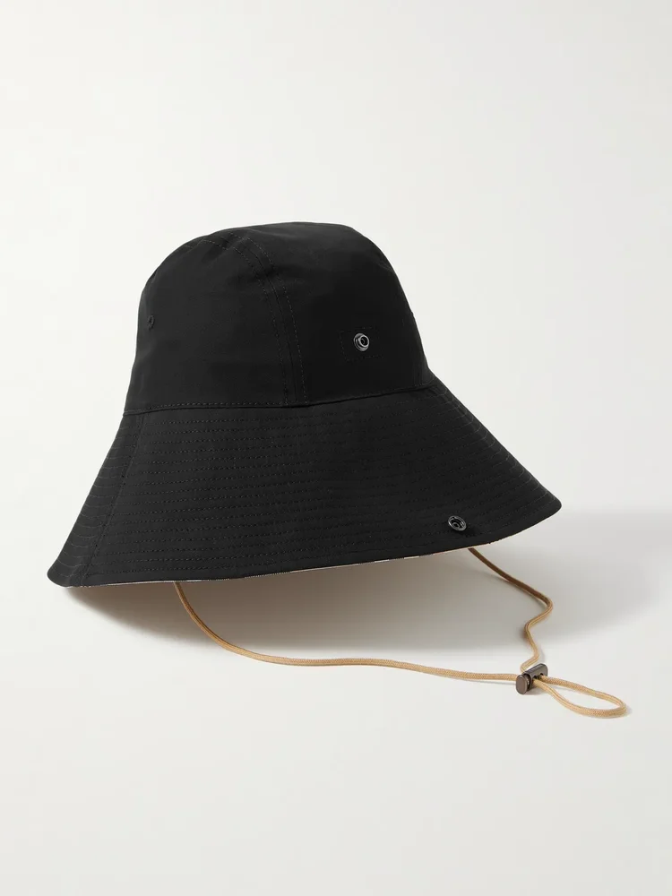 Cotton-gabardine bucket hat