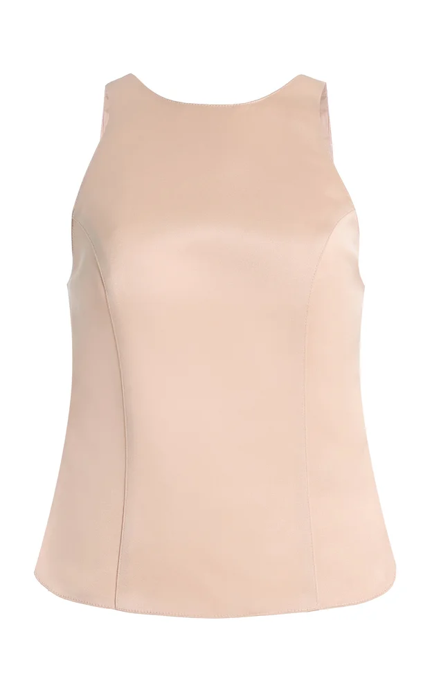 Backless Sateen Top