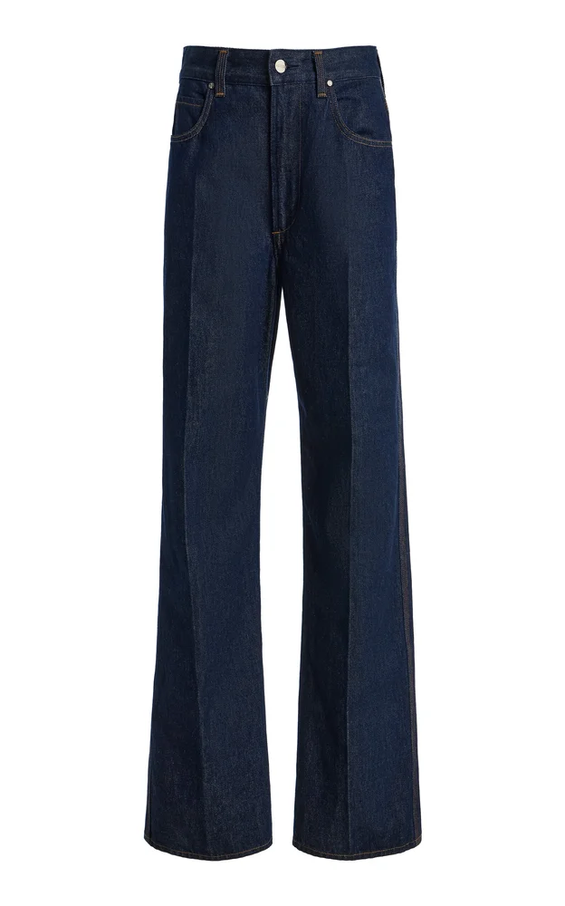 Morgan Rigid Mid-Rise Straight-Leg Jeans