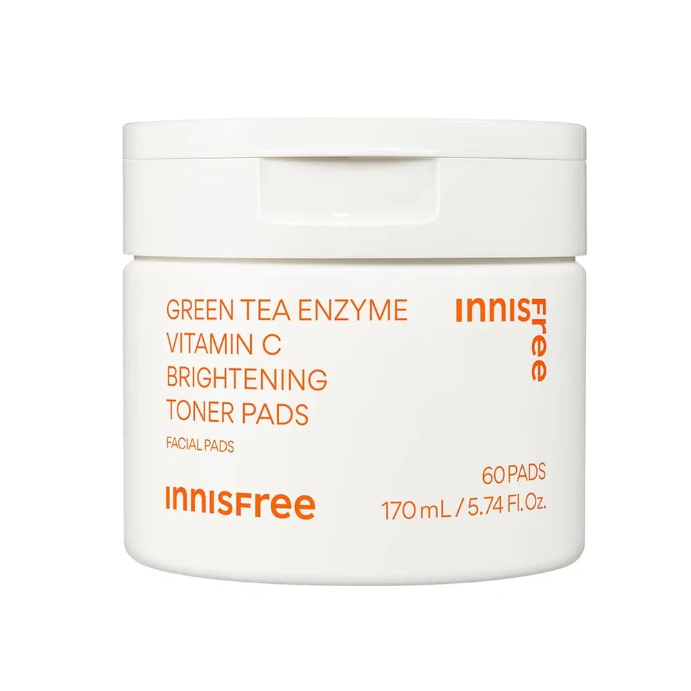 Green Tea Enzyme Vitamin C Brightening Toner Pads