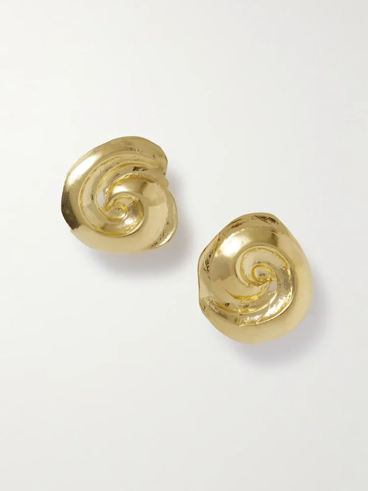 Cote gold-plated earrings