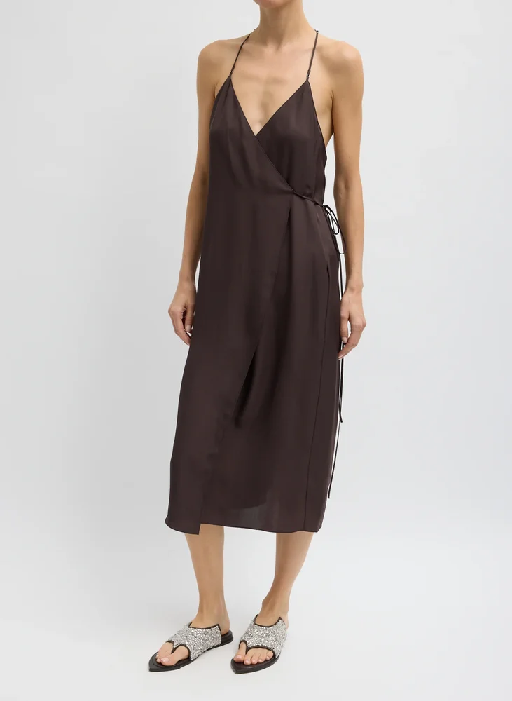 Summer Slip Wrap Dress