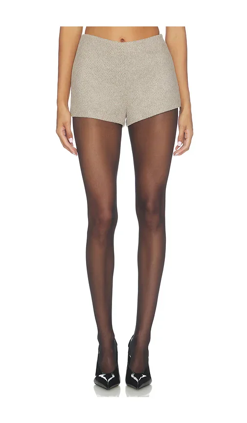 Chevron Suited Hot Pants