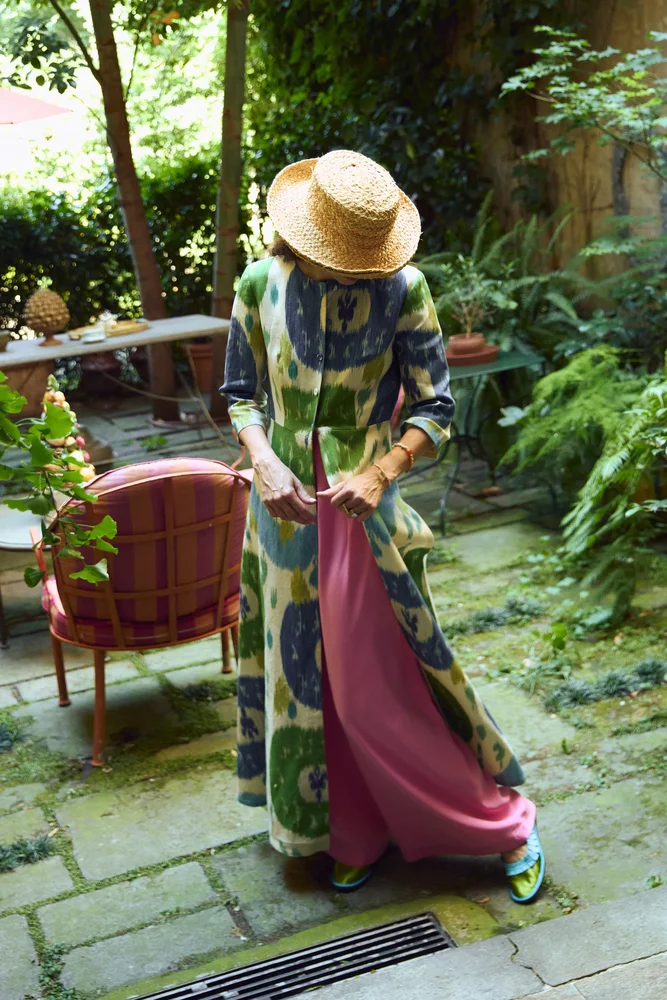Ikat overcoat