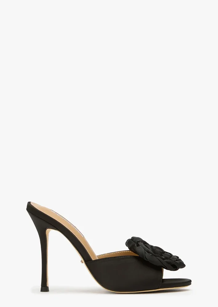 Stassie Black Satin