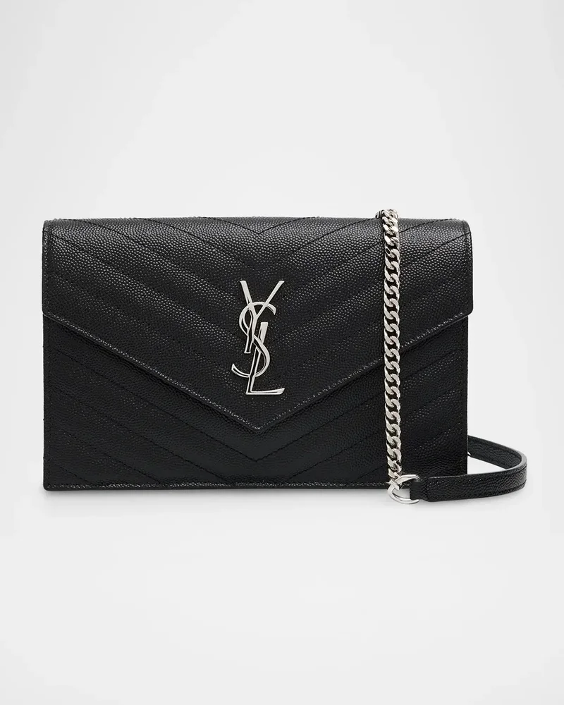 YSL Quilted Pebbled Leather Crossbody Bag
