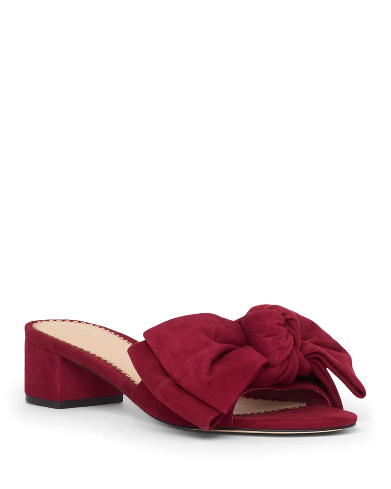 Faith Suede Bow Slides