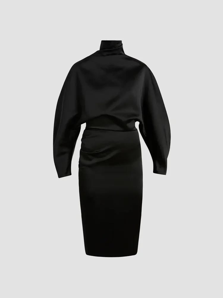 Harlin Turtleneck Knee-Length Dress